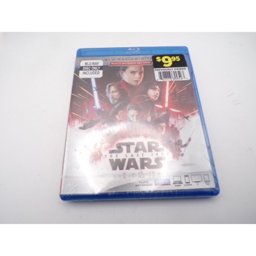 Star Wars The Last Jedi Blu Ray Digital Multi Screen Edition‎ Sealed
